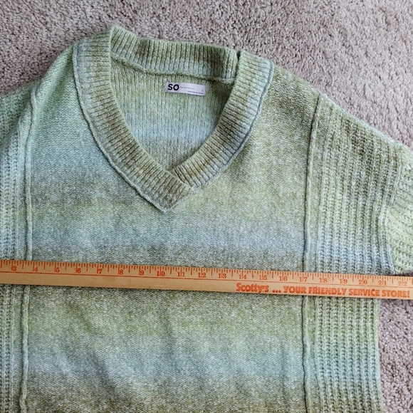 Women's Sweater By SO Good For Life 5 Layer Green Fall Fashion Wear Size Large - Picture 12 of 16